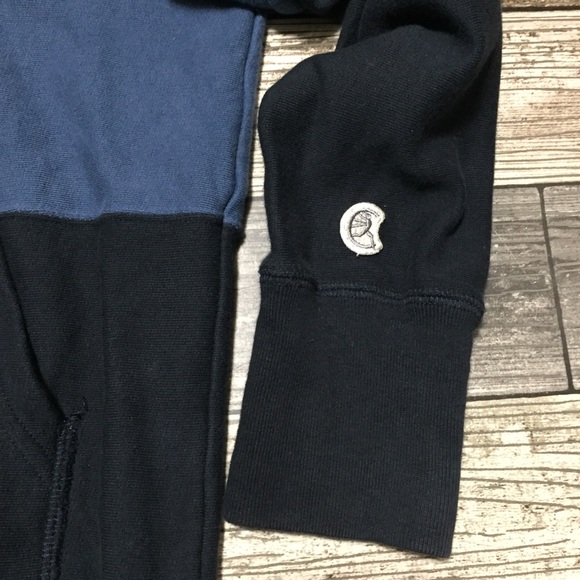Champion Todd Snyder Color Block Hoodie Men’s S Blue Pullover (No Drawstring) - Picture 8 of 10